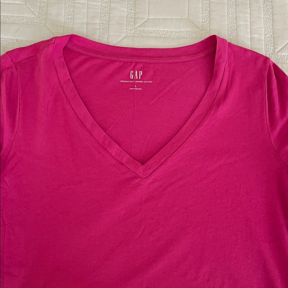 NWT GAP Women's Pink V-Neck Top